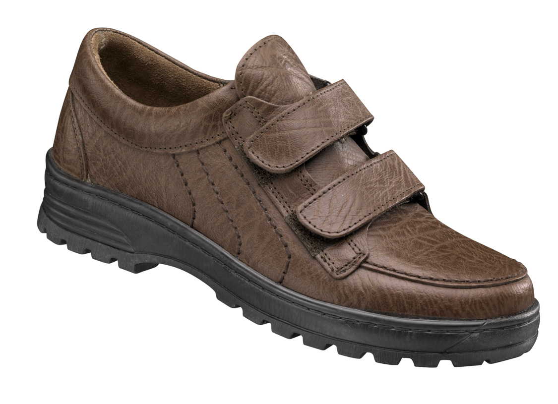 Lederschuh m. Klettverschluss