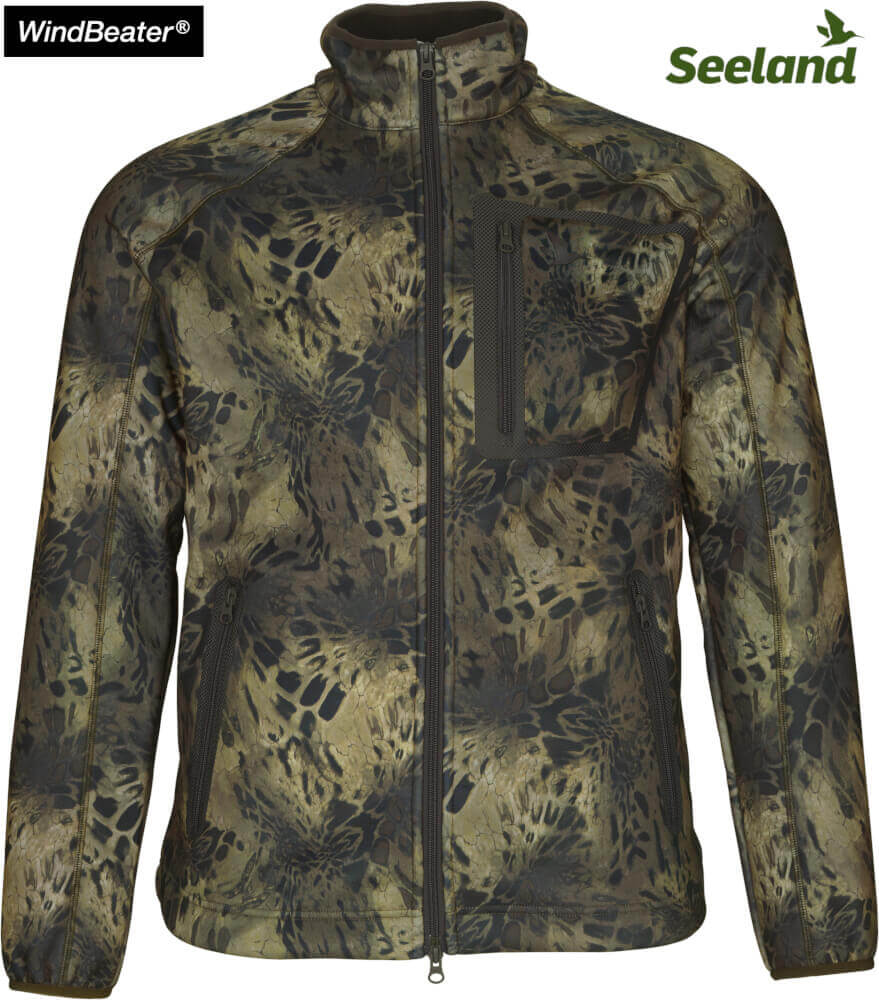 Stretchfleecejacke "Hawker Storm Camo" m. Windblocker